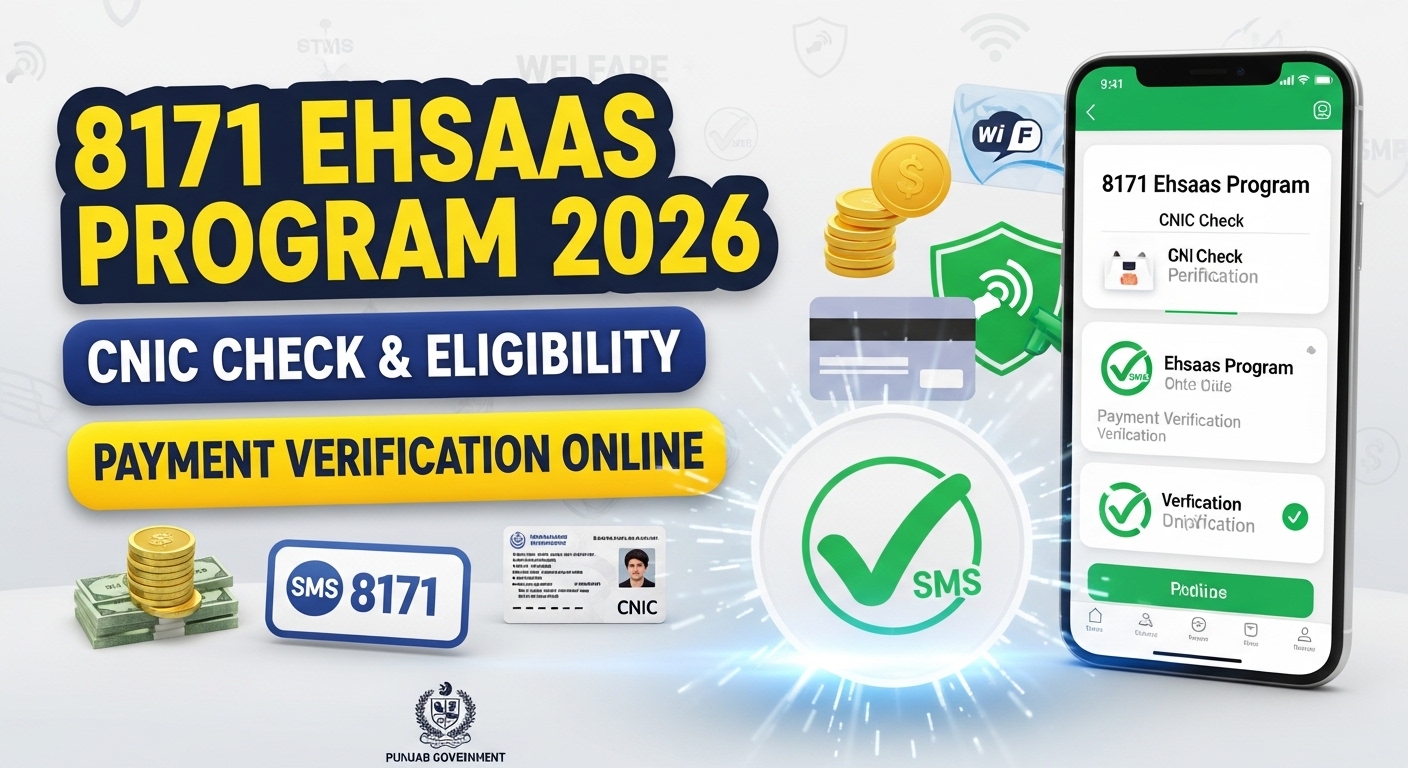 8171 Ehsaas Program CNIC Check Online 2026