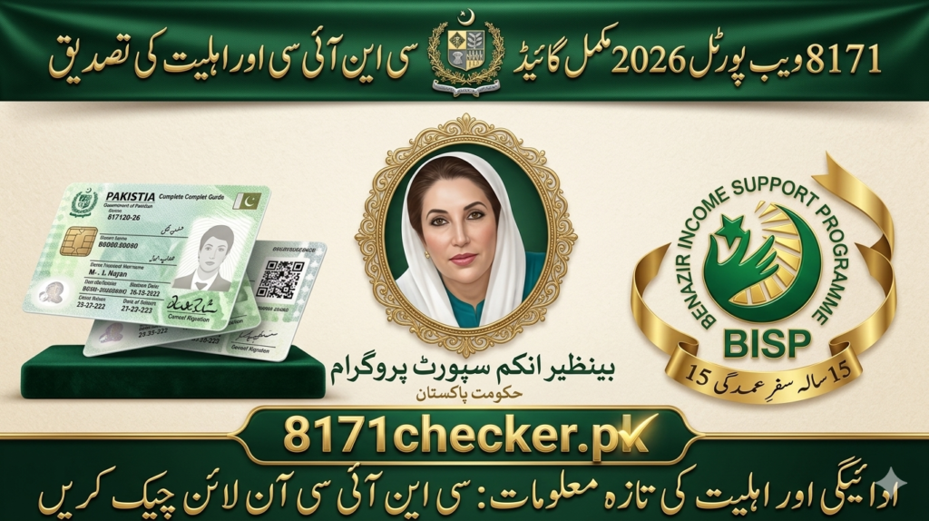 8171 Check Online CNIC Login 2026