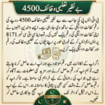 Benazir Taleemi Wazaif 4500 Payment