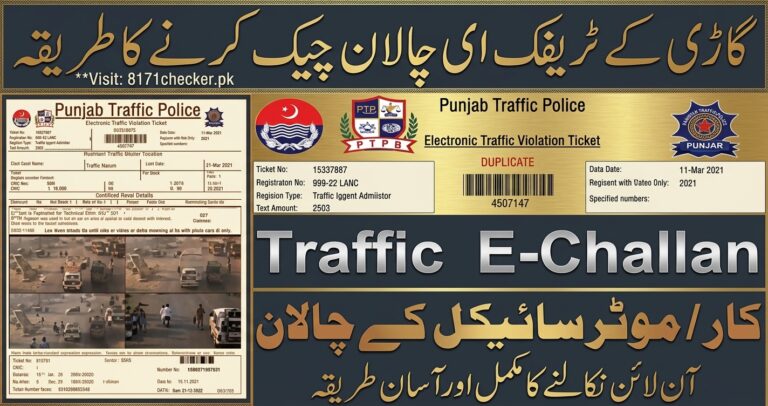 E Challan Punjab 2026 – Check Traffic Fine Online by Vehicle Number